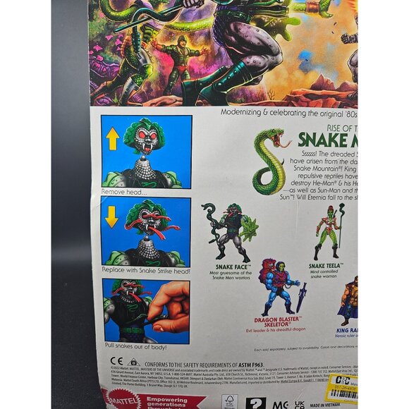 Masters Of The Universe Snake Face Deluxe Action Figure Retro Play - Picture 5 of 6